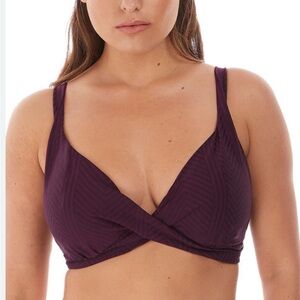 Fantasie long island bikini and high waist bottom purple swimsuit